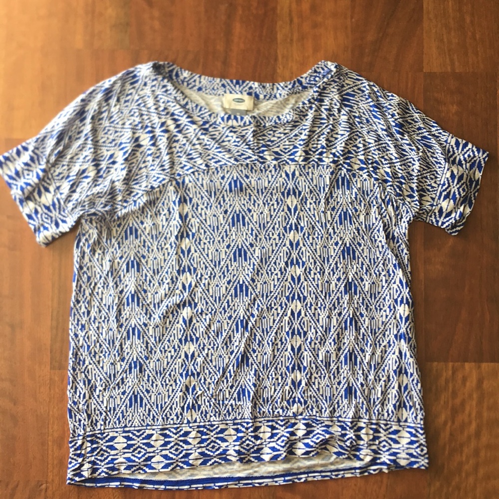 White and Blue T-shirt